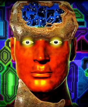 Cyborg Stock Illustration