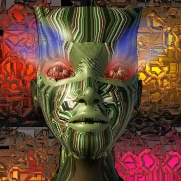 Cyborg Stock Illustration