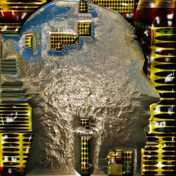 Cyborg Stock Illustration