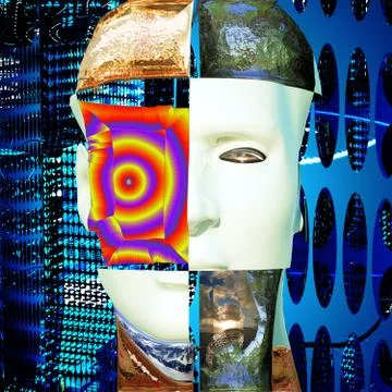 Cyborg Stock Illustration