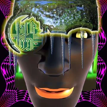 Cyborg Stock Illustration