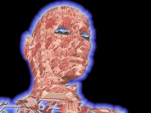 Cyborg Illustrazione stock