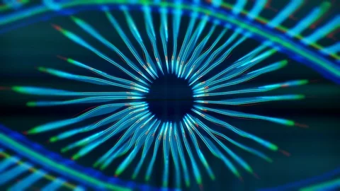 Cyborg machine eye with digital intelligence Vídeo Stock 107344945