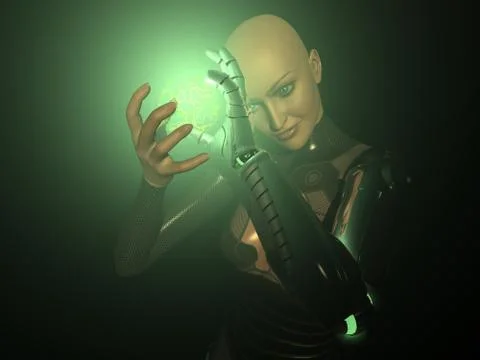 Cyborg magic Stock-Illustration