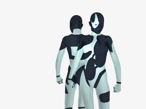 Cyborg renegades Stock Illustration