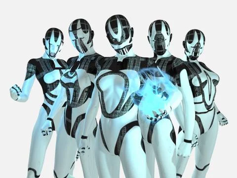 Cyborg renegades Stock Illustration