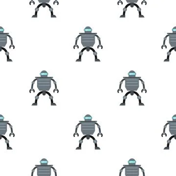 Cyborg robot pattern seamless Illustrazione stock