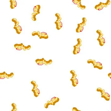 Cyborg robot technology isometric icon seamless pattern Stock Illustration