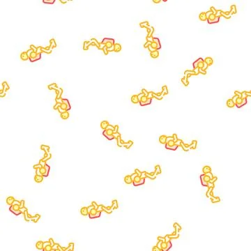 Cyborg robot technology vector seamless pattern Stock Illustration