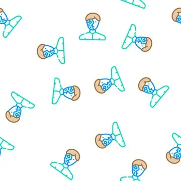 Cyborg robot vector seamless pattern 스톡 일러스트