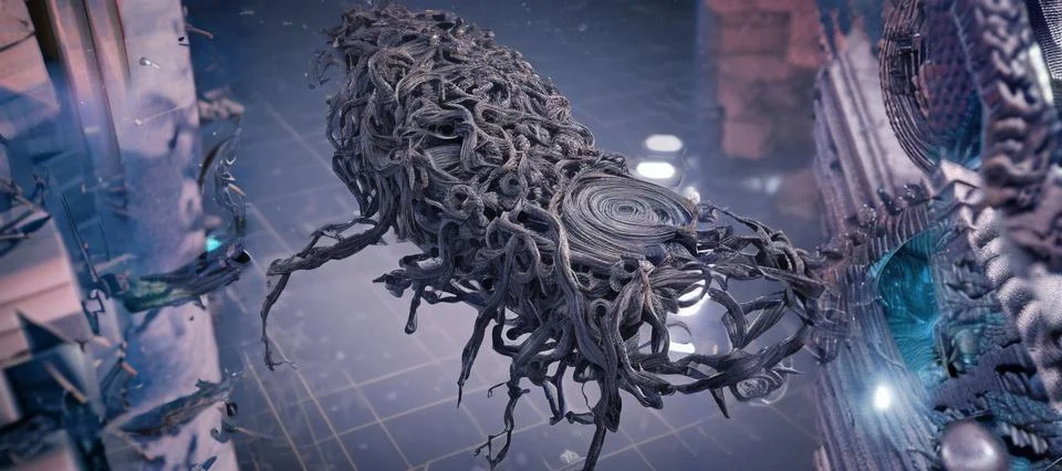 Cyborg Virus Illustrazione stock