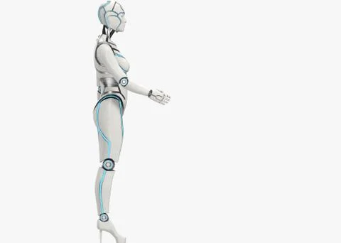 Cyborg_female01 Stock Illustration