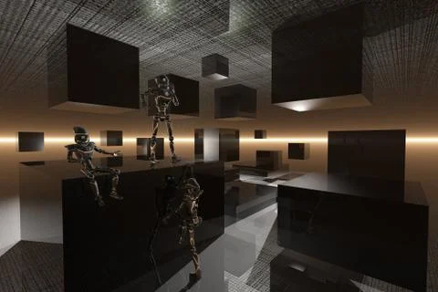 Cyborgs Stock Illustration