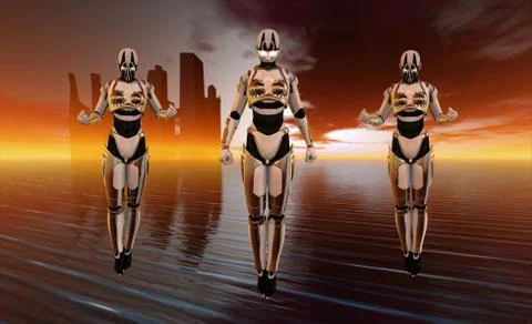 Cyborg(s) 스톡 일러스트