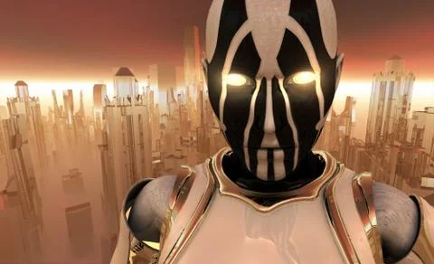 Cyborg(s) Illustrazione stock