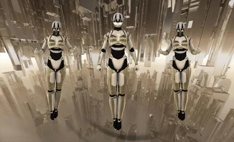 Cyborg(s) Illustrazione stock