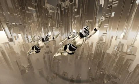 Cyborg(s) Illustrazione stock