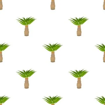 Cycas palm pattern seamless vector イラスト素材