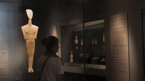 Cycladic art Stock Footage 127168086