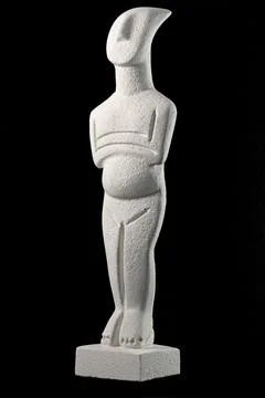 Cycladic  figurine Foto stock