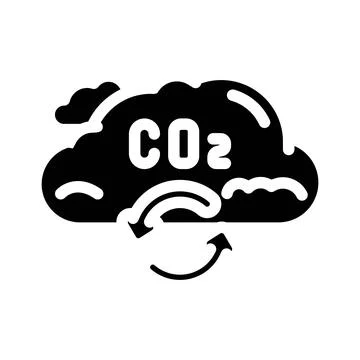 Cycle carbon glyph icon vector illustration Stock Illustration