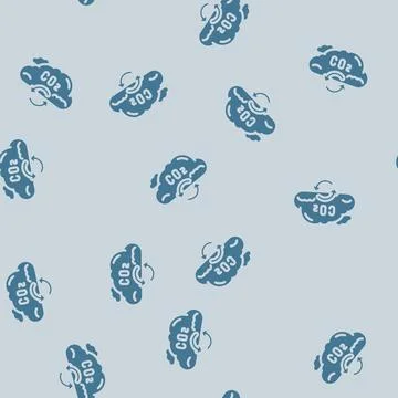 Cycle carbon glyph vector seamless pattern Illustrazione stock