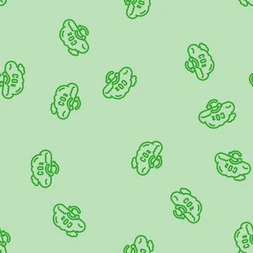 Cycle carbon line vector seamless pattern Stock Illustration