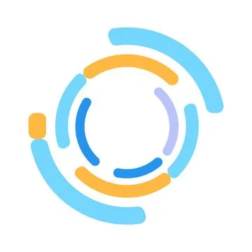 Cycle Circular Graphic Watching Loading Symbol 스톡 일러스트