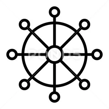 Cycle end infinity life cycle becoming rebirth mandala buddhism Stock Illustration