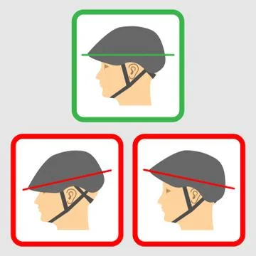 Cycle helmet Stock Illustration