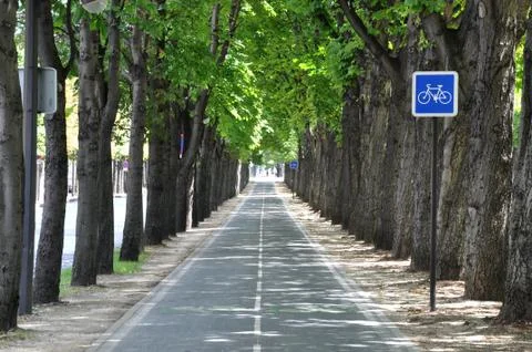 A cycle lane Stock-Fotos