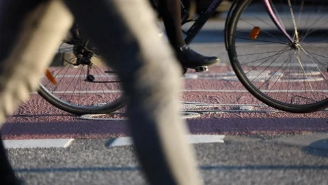 Cycle-lane-symbol Stock Footage 106538344