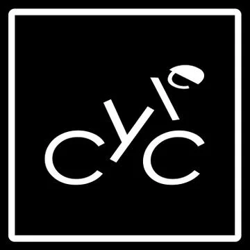 Cycle lettering for ride lovers Stock Illustration
