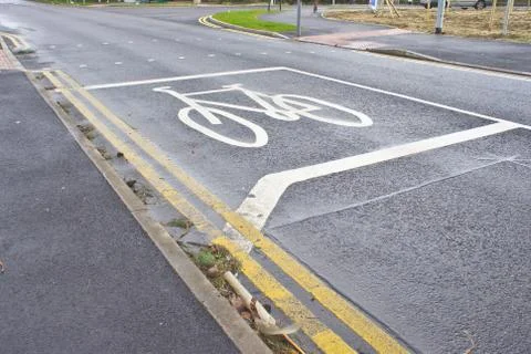 Cycle marking Foto stock