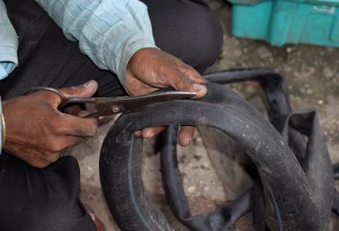 Cycle mechanic Stock Photos