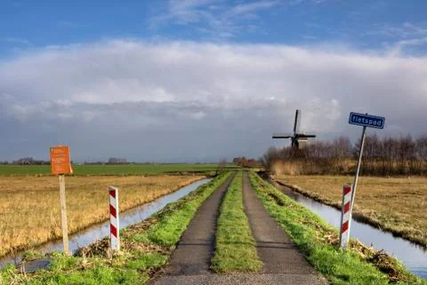 Cycle path Donkse Laagten Stock Photos