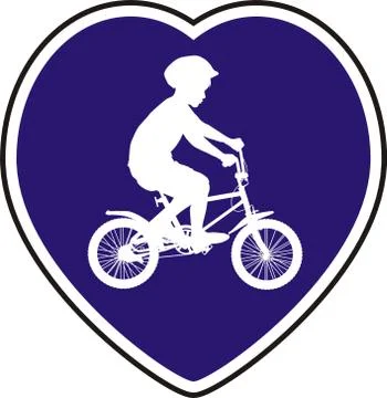 Cycle path Stock-Illustration