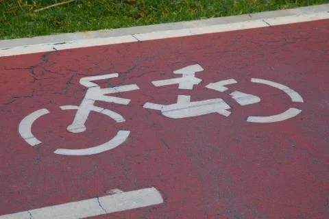 Cycle path Stock Photos