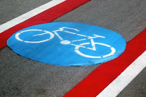 Cycle path Stock Photos