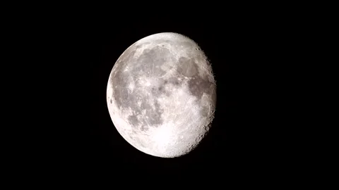 Cycle phases of Moon. Northern hemisphere Stock Footage 134769080