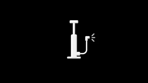 Cycle pump machine icon isolated on background Stock Footage 263874151