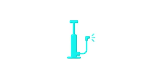 Cycle pump machine icon isolated on background Stock Footage 263874158
