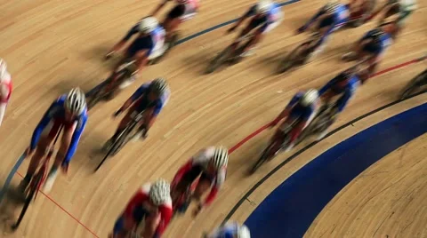 Cycle race track Stock Footage 57053829
