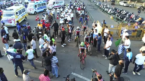 Cycle rally Stock Footage 249053354