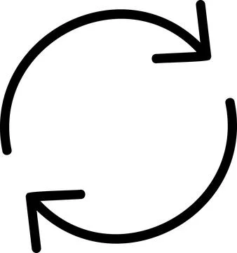 Cycle refresh arrows for page reload button Stock Illustration