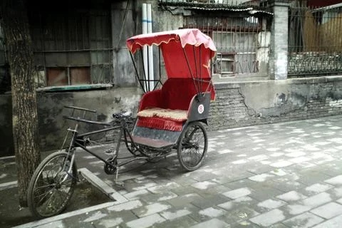 A cycle rickshaw Stock Photos