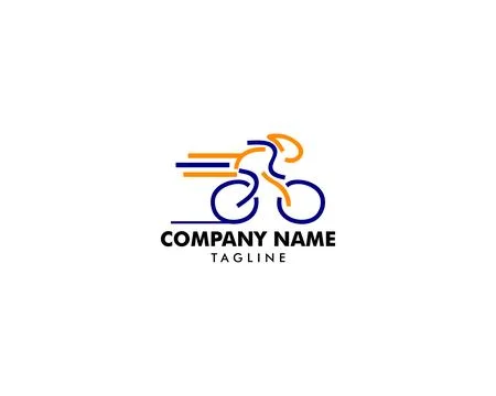 Cycle Sport Logo Template Design Stock Illustration