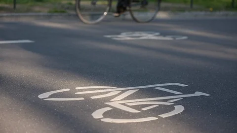 Cycle street Stock Footage 107523810