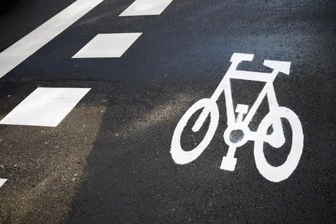 Cycle way close up 스톡 사진