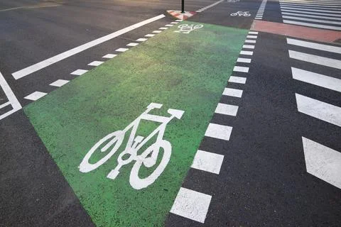 Cycle way close up Foto stock